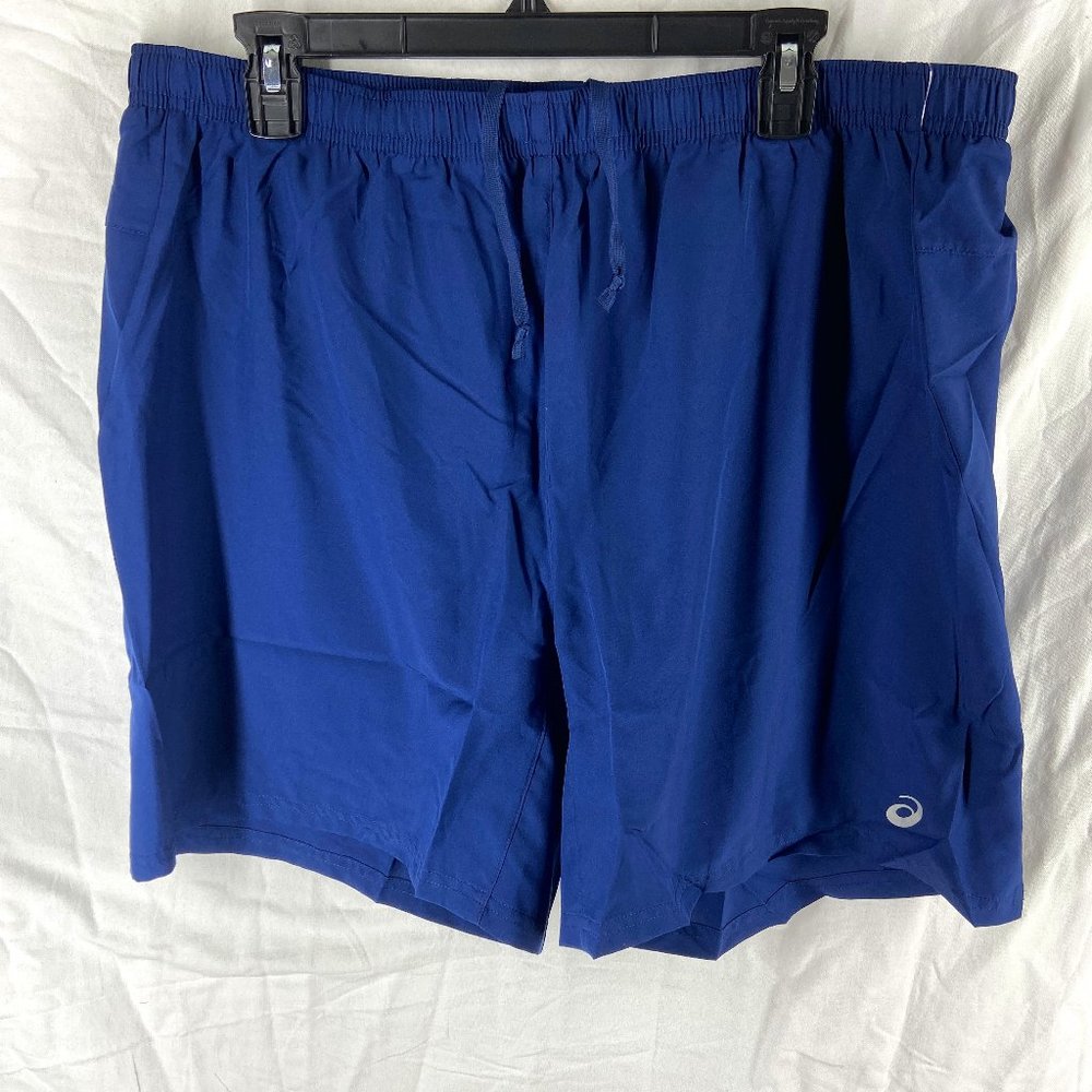 Asics Mens Blue 7 in Running Shorts Size 2XL